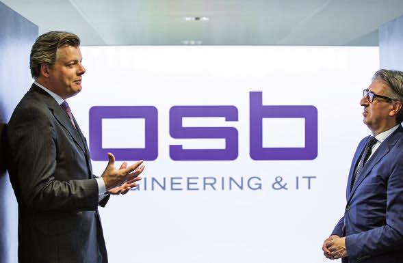 DIENSTLEISTER 71 OSB AG Die OSB AG zählt zu den führenden Ingenieur- und IT-Dienstleistungsunternehmen in Deutschland.