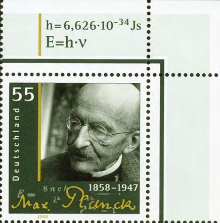 Physik II, Prof. W. Fetscher, FS 2008 1 V070409 Abbildung 6.1: Max Planck. Abbildung 5: Max Planck.