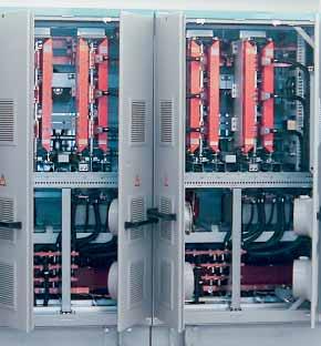 Im konventionellen System erfolgt sehr oft nach einer Notabschaltung ein mehrmaliges, zeitaufwändiges Zuschalten der Generatoren. Grund dafür ist der hohe Einschaltstrom der Transformatoren.
