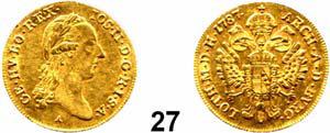 3,49 g. Herinek 29. Fb. 439. GOLD.... Sehr schön 250,- Franz II.