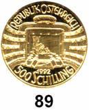 ..Polierte Platte** 480,- 87 500 Schilling 1991 (8 g FEIN). GOLD Schön 195. KM 2997. Wolfgang Amadeus Mozart - Don Giovanni.