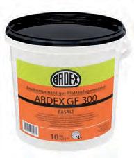 54 GALABAU UND NATURSTEINVERFUGUNG ARDEX GF 300* Plattenfugenmörtel 2-k, lösemittelfreie Epoxid-Basis Für Fugenbreiten ab 3 mm Fugentiefe mind.