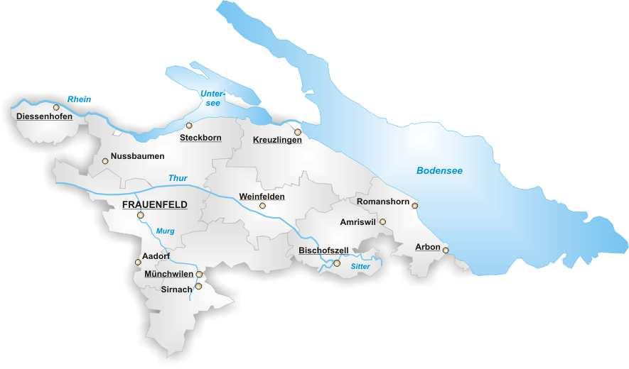 Standort Weinfelden ist aus dem ganzen Kanton bestens mit öffentlichen Verkehrsmitteln erreichbar.