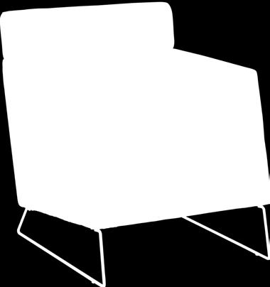 KRAUS Bezug Stoff Colombo Sessel diverse Metallkufen, verchromt 68 / 72 / 80 cm 42 cm 4024.543.070.