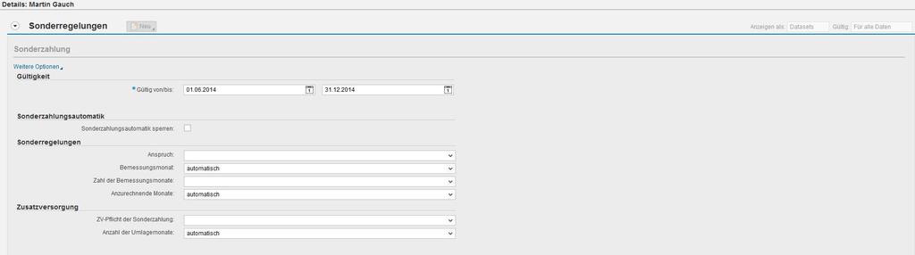 Special Regulations / Sonderregelungen (0265) 2014 SAP SE