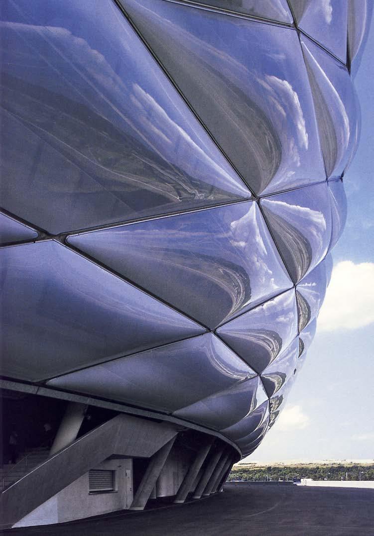 Architektur für den Sport Entwicklung - ETFE-Membrankissen stehen unter einem ständigen Innendruck >