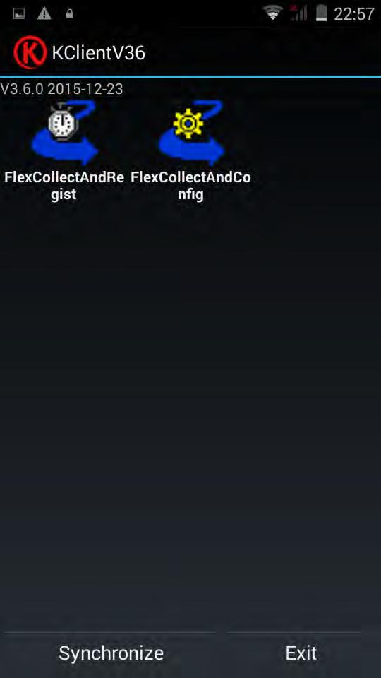 3 Software-Einstellungen FlexCollect Für die Softwarespezifischen Einstellungen von FlexCollect für Android ist die eigenständige Applikation «FlexCollectAndConfig» zu verwenden.