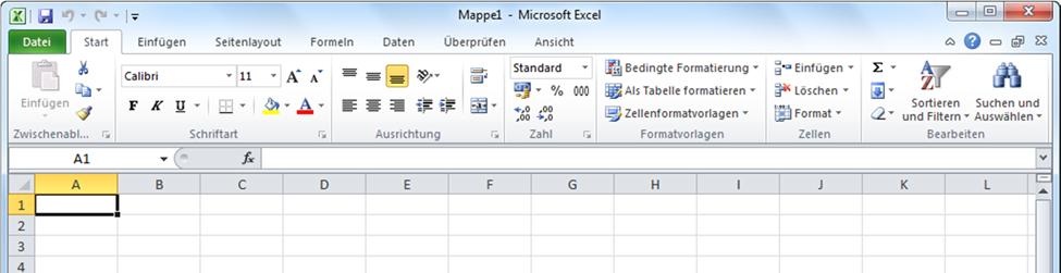 Programmaufbau wo finde ich was? Seite 190 1 Veranstaltungsabrechnung Einführung und Formatierung 1.1 Programmaufbau wo finde ich was? 1.1.1 Starten des Programms Es gibt verschiedene Möglichkeiten, Excel zu starten.