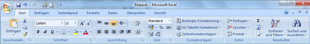 Programmaufbau wo finde ich was? Seite 191 1.1.2 Benutzerkonzept Excel 2010 Excel unterscheidet sich in der Version 2010 radikal von seinen Vorgängerversionen.