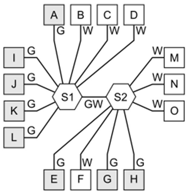 Definition der VLAN Zugehörigkeit Varianten Zugehörigkeit durch Port Gruppe Jeder End Port (Switch Host Verbindung) ist einem VLAN zugeordnet Zugehörigkeit durch MAC Adresse