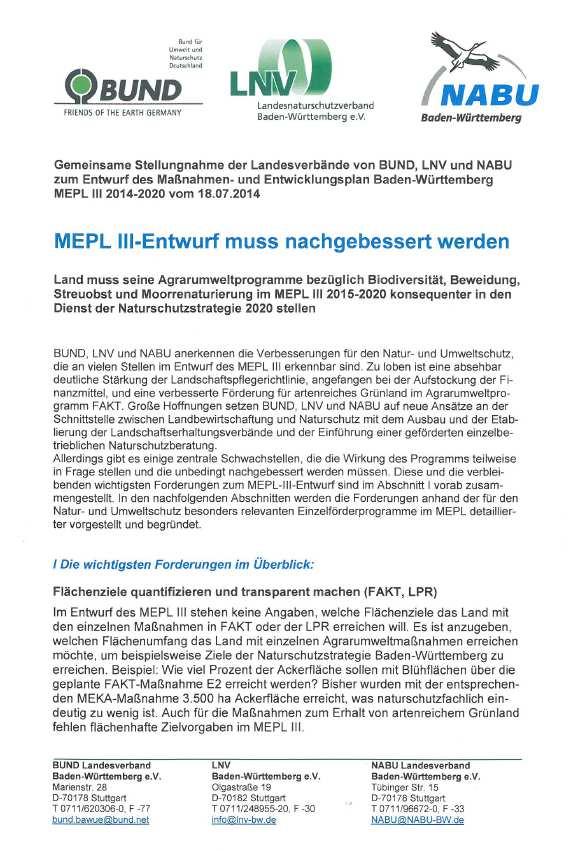 Statements von Naturschutzseite zur 9 FAKT-Maßnahme Brachebegrünung mit Blühmischungen FAKT E 2 Brachebegrünung mit Blühmischungen.