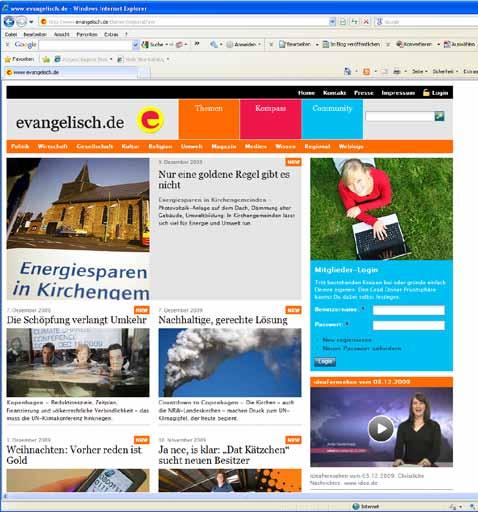 Lohnende Websites Neues Online-Portal bietet viele Informationen Nachrichten, Reportagen und Interviews aus evangelischer Perspektive, News aus NRW mit Kirchen-Touch, und das Ganze eingebettet in ein