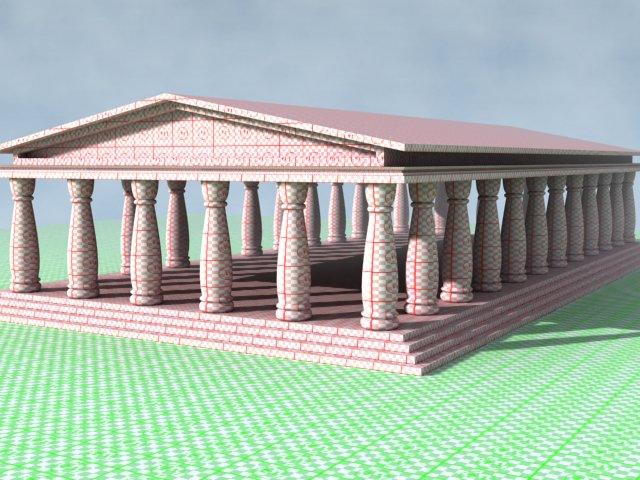 3. Modellierung eines Tempels Abbildung 3.4.: Der Tempel. 3.8.