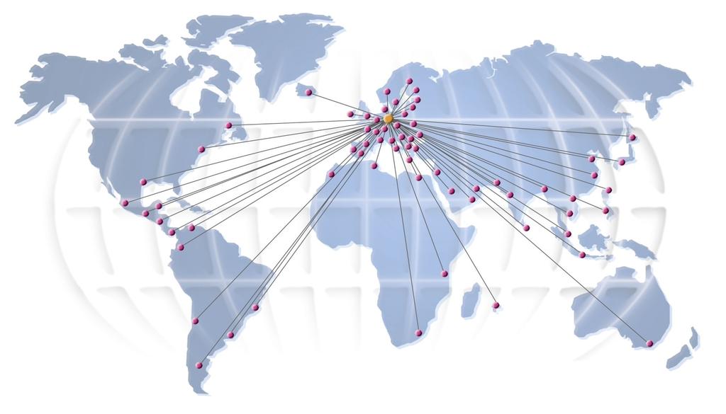 Das Unternehmen Weltweit präsent 46 Niederlassungen und 64 Partner weltweit Europa Coburg Nord-Amerika Fredericksburg Mittlerer Osten Dubai