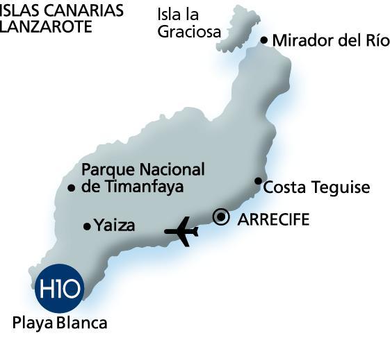 C/ La Maciot, 1 E-35580 Playa Blanca Lanzarote Spanien Tel.: + 34 928 51 71 08 h10.lanzarote.princess@h10hotels.com www.hotelh10lanzaroteprincess.com Informationen und Buchungen: Tel.