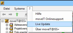 Live Update (Auto Update) Wie werden Updates mit dem Live-Update in moveit@iss+ eingespielt? Mit der moveit@iss+ Version 44.25.
