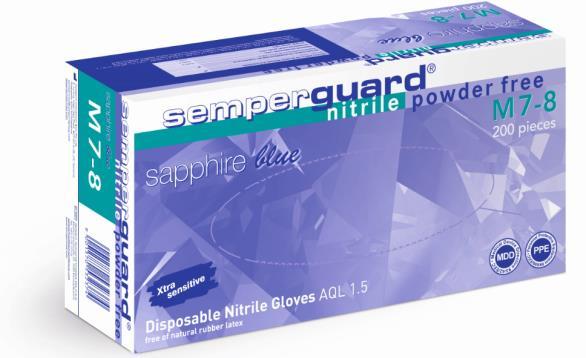 Normen und Standards Der neue Semperguard sapphire blue erfüllt die Anforderungen der Standards EN 420, EN 374 sowie EN 455 und ist wie folgt ausgelobt: Persönliche Schutzausrüstung (PSA) Kategorie