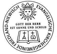 Die Umschrift lautet: EVANGELISCHE KIRCHENGEMEINDE DAHME/MARK 5. Konsistorium Berlin, den 23. September 2002 Az.: 1252-3 (711.