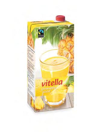 Vitella Juice 100 %, ungekühlt Pineapple Juice Ananassaft aus Konzentrat 100 % PINK GRAPEFRUIT