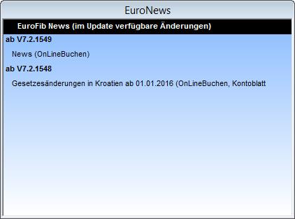 Bereich EuroNews : Welche Änderungen gibt es mit dem Update?