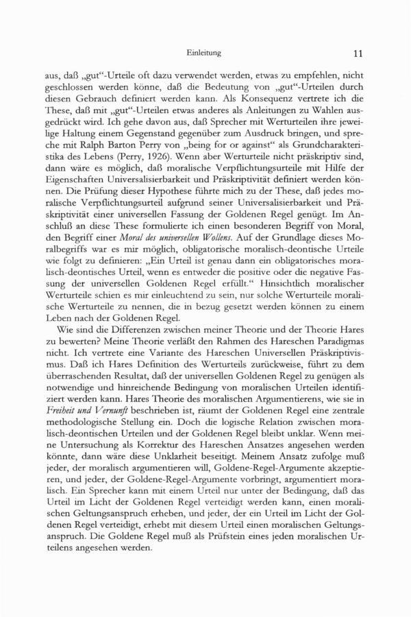 Einleitung aus, daß gut"-urteile oft dazu verwendet werden, etwas zu empfehlen, nicht geschlossen werden könne, daß die Bedeutung von gut"-urteilen durch diesen Gebrauch definiert werden kann.