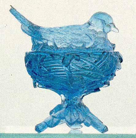 Chiarenza: Einer der frühen Berichte über das Rotkehlchen [Robin] auf dem Nest erscheint in Ruth Webb Lee s Victorian Glass (herausgegeben 1944), wo es auf Seite 116 zusammen mit dem selben