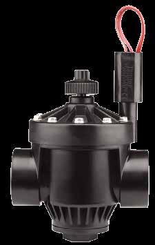 batteriebetriebenen Hunter Steuergeräten bei Ausrüstung mit DC-Impulsspulen Mühelose Ventilwartung durch gesicherte Ventildeckelschrauben Gekapselte 24 VAC Magnetspule mit unverlierbarem Stößel für