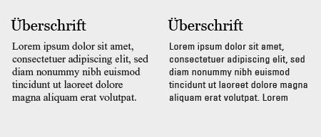 Typografie Praxis Klassische Fehler 3.