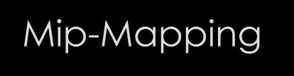 Mip-Mapping Beim Mip-mapping-Verfahren, wird jede Textur in