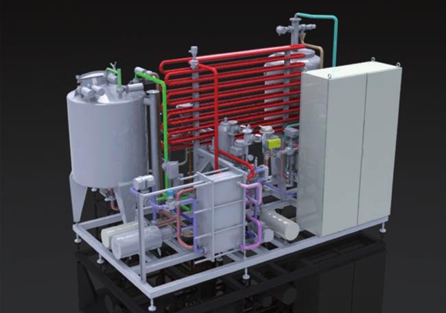 Flüssige und gasförmige Ausgangsmedien werden meist über festinstallierte Systeme an die Ansatzsysteme heran geführt.