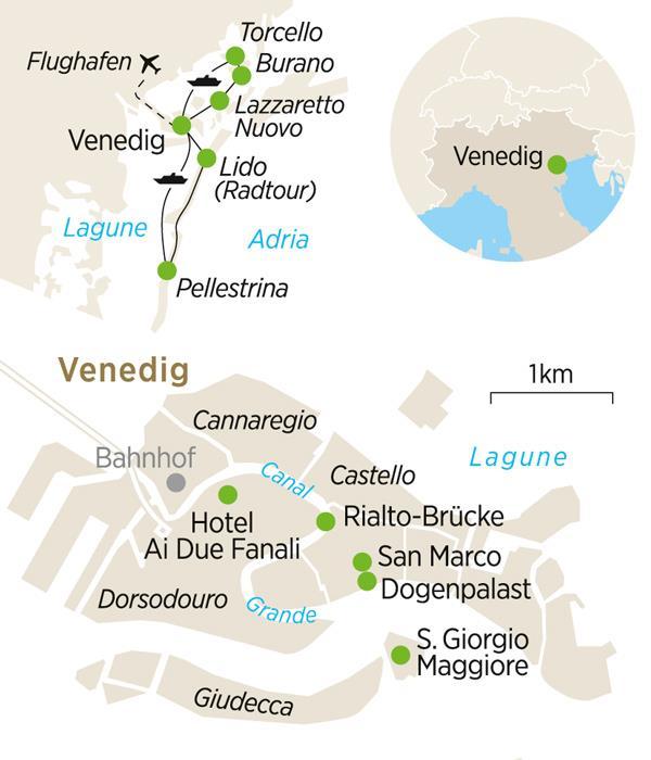 Höhepunkte der Reise Kurzweiliges Stadtspiel zur Entdeckung Venedigs Bootstour mit Einblicken in die Ökologie der Lagune Besuch eines Gartenprojekts auf der Insel Giudecca Ihre Reiseleitung Martina