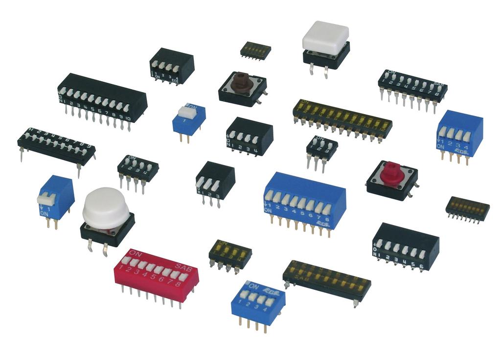 SSMNN WSW components offers a full range of standard switches based on the `Piano and `IC style. Switches work like a small module, which allows the user to make or cancel an electrical connection.