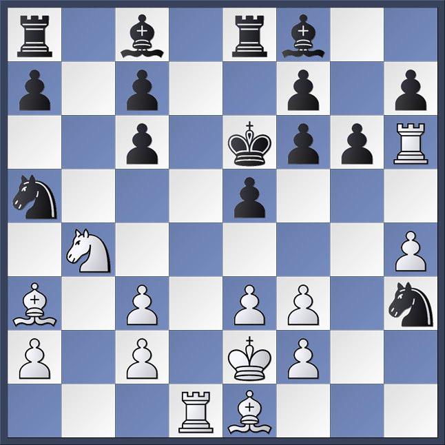 Die Tandemecke Lösung von Aufgabe 42) Verlockend erscheint ein Springerschach durch 27. Sc5+. Doch nach 27. Kb6 28. S@a4+ Ka5 29.