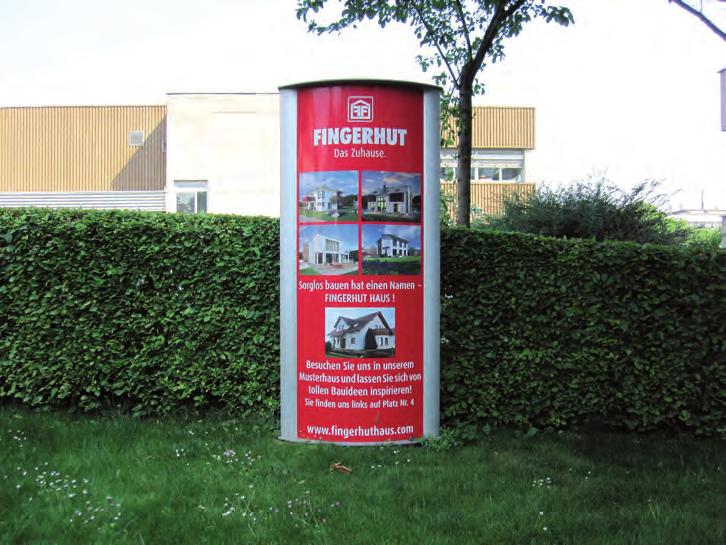 000,00 / pro Jahr Großflächenwerbung Fellbach - Plakat: Werbewirksames Großflächenplakat im Eingangsbereich der Ausstellung Maße: 2,40 m x 5,00 m Kosten: 3.