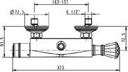 A3137NU 135,00 TEAM: 763022 Mehrwegeventil Unterputzkörper 4/3 technische Details siehe Seite 282 Basic unit 4/3 technical details please refer to page 282 Partie encastrée 4/3 détails techniques