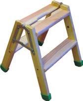 Komfortable Stufenbreite 80 mm Aus Pinienholz, Oberfläche geölt Stufen in die Holme eingefräst und mit Zugschrauben fixiert Entspricht der EN 131 Art.-Nr.