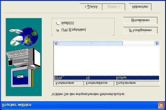 Für Benutzer von Windows NT 4.0 und 2000/XP: Die Einrichtung ist nun abgeschlossen. Für Benutzer von 95 / 98 / Me: Nach dem Neustart des PC ist die Einrichtung abgeschlossen.