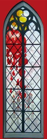 6 Pfingsten leuchtet rot Kräftige Farben für die neuen Kirchenfenster vorgesehen Bei der Gemeindeversammlung am 13. 10.