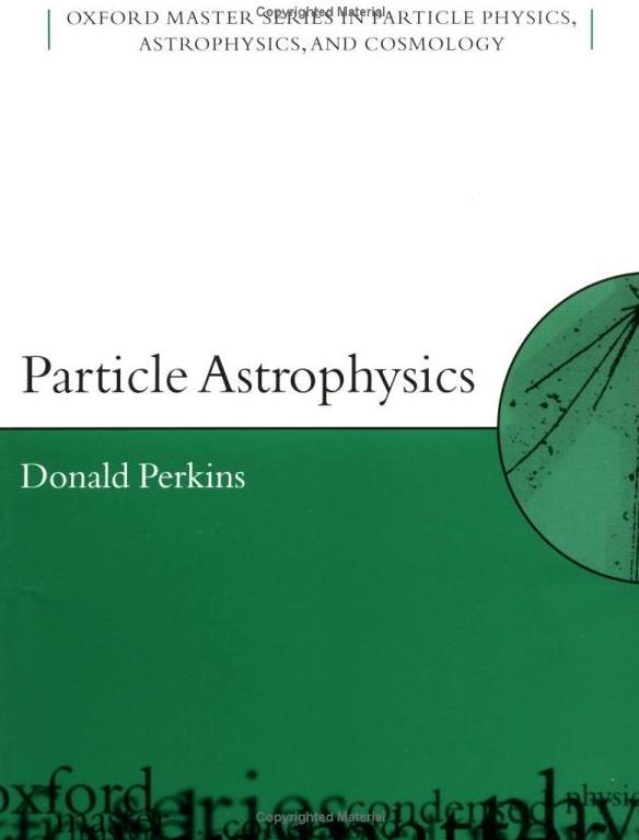 Zuber Particle Astrophysics Cosmology & Particle Astroparticle Physics