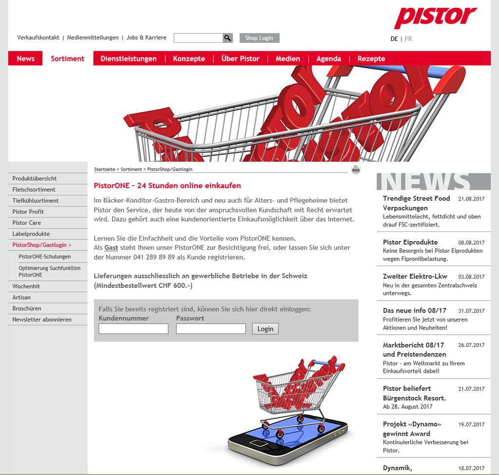 PistorOne Online Shop 15 Deklara