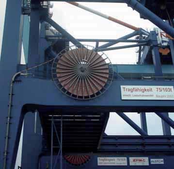 Referenzanlagen Containerkran im Überseehafen Bremerhaven Frequenzgeregelter Antrieb mit Zugkraftregulierung, incl. Steuerung.