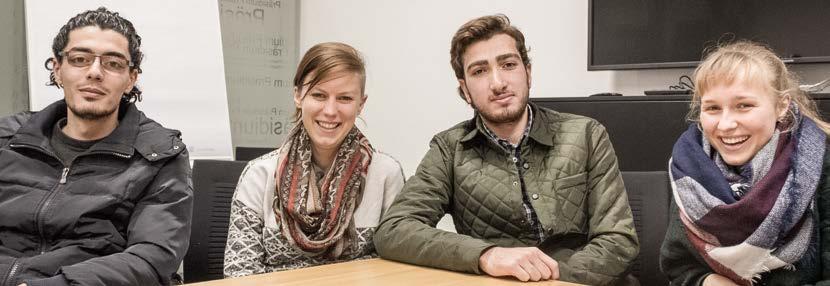 INS LEBEN ZURÜCKGEKOMMEN Die studentische Initiative Campus ohne Grenzen möchte Geflüchtete ins Osnabrücker Studentenleben integrieren.