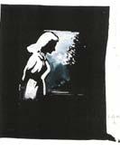 Ohne Titel (Frauengestalt vor schwarzem Hintergrund), 1970 20,7 x 21 cm Tusche und Deckweiß auf Papier Ink and opaque white on