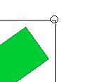 den werden. Der Polygonpfad wird geschlossen, indem auf den Startpunkt des Polygons geklickt wird, der Mauszeiger schaltet in den Verbinden-Modus. Das Polygon hat jetzt eine abgeschlossene Form.