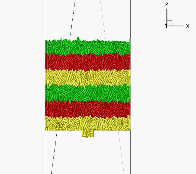 Diskreter Elemente Code MVTA TU-Berlin Leistungsmerkmale - Simulation unterschiedlicher Schüttgüter in 3D: polydisperse Schüttungen