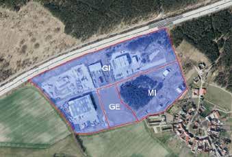 Gewerbegebiet Linthe OT Alt Bork Bau-/Planungsrechtliche Situation Luftbild B-Plan Bezeichnung: Ausweisung als: Nr.