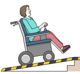2. Barriere-Freiheit im BMZ Barriere-Freiheit heißt: Es gibt für Menschen mit Behinderungen keine Hindernisse. Zum Beispiel: Für Rollstuhl-Fahrer gibt es Aufzüge und Rampen.