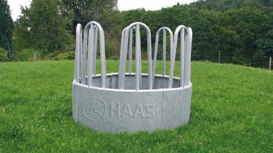 HAAS Rundraufe 8 Fressplätze 12 Fressplätze HAAS Rundraufe mit 8 Fressplätzen