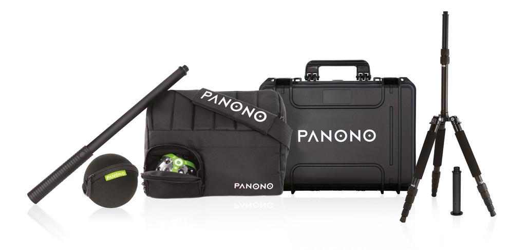 PANONO CAMERA GESAMTAUFLÖSUNG AUSGABEFORMAT KAMERAS BRENNWEITE SPEICHER DATENTRANSFER 108 MP 16K x 8K Equirectangular 36 Fixfokus-Kameras 3.