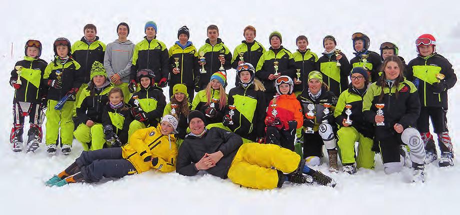 Ski-Club - Rennteam In der vergangenen Wintersaison 2014/2015 waren 12 Mädchen und 14 Jungen im Alter von 7 17 Jahren mit dem Rennteam des SC Kressbronn am Start.